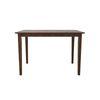 Monterey 4 Seater Dining Set with 4 Chairs (Rubberwood, Dark Cappuccino Finish)