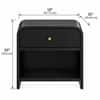 Yashvi Solid wood one Drawer bedside   In Walnut  Finish