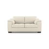 Trissino 2 Seater Premium Italian Leather Sofa In Creme Fraiche Colour