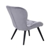 Scandinavian Salomi Lounge Chair Matte Black Finish