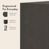 Zoey Engineered Wood 2 Door Wardrobe in Dark Wenge Finish