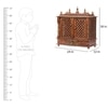 D'Dass Sheesham and Mdf Wooden Home Temple For Pooja Mandir For Home