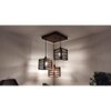 Lyon Brown Solid Wood Cluster Hanging Light