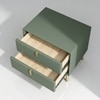 Greenhollow Wood Side Table in Green Colour