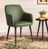 Owen Lounge Chair in Olive Leatherette Colour