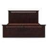 Fidora Solid Wood Queen Size Hydraulic Storge Bed In Mahogany Finish