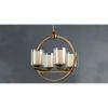 Masakee Four Light Brass Finish Contemporary Chandelier
