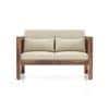 Korai 2 Seater Sofa (Macadamia Brown Hopsack Weave)