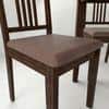 Monterey 6 Seater Dining Set with 1 Bench and 4 Chairs (Rubberwood, Dark Cappuccino Finish)