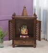Kaa Sheesham Wood  Prayer Unit In Provincial Teak Finish