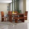 Cayman Six Seater Dining Set With Bench