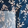 Dark Blue Floral 210 TC Mix Cotton Flat Single Bed Size Bedsheet With 2 Pillow Cover From Threads