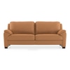 Farina 3 Seater Half Leather Sofa in Mustard Colour
