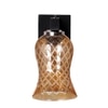 Devansh Solid Wood Electric Wall Light in Brown Colour with Lavender Shade Count of 1 Light