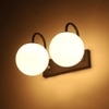 Eliante Modern Wall Lights Mild Steel, Glass & Glass Material Brown, Gold & White Finish