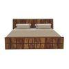 Antilles Solid Wood King Size Non Storage Bed In Brown Finish