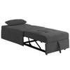 Evenie 1 Seater Pull Out Sofa cum Bed  in Dark Grey Colour