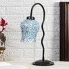 Multicolor Mosaic Glass Zig Zag Curvy Table lamp with Iron Base (EN13)