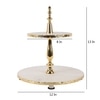 Marble 2-Tier Cake Stand