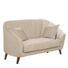 Nilo Velvet 2 Seater Sofa  in Cream Colour