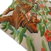 Royal Jungle Tiger Wool Rectangle Carpets Hand Tufted in Multicolour Colour