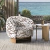 Eclipse Lounge Chair in Abstract Taupe Colour