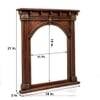 Desert Art Wooden Handpainted Jharokha Wall Frame 18 x 21 Inch in Copper Finish