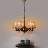 Devansh Dual Steel Metal  Wallmounted Lamp With Cotton Off-White Shade