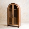 Linn Solid Wood Crockery Cabinet in Dark Finish