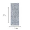 Neulooms Handloom Knotted Reversible Flatweave Runner Rug Blue or Ivory 2.5x8