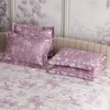 Stoa Paris Super King Size Cotton Bedsheet with 4 Pillow Covers  Size Blushwood Pink