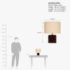 Ember Handicrafted Table Lamp in Splattered glass and Natural Colour