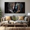 The Castle Decor Radha Krishna Wall Painting Wooden Framed 27x48 Inch (Style 12)