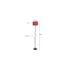 Opal Maroon Jute shade with Iron floor lamp