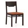 Kerry Solid Wood Dining Chair Set Of 2 In Mahogany Finish