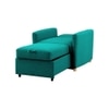 Jernell 1 Seater Fold Out Sofa cum Bed  in Turquoise Blue Colour