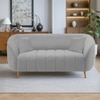 Nero Velvet 2 Seater Sofa in Grey Colour