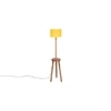 Gwyneth Yellow Cotton Shade Floor Lamp