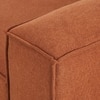 Elegantedge Wood Left Aligned 2-Seater With Upholstery Non Storage Sofa In Brown Colour