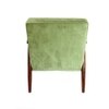 Armari Solid Wood Arm Chair in Green Color