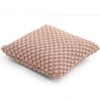 Popcorn Knit Cameo Pink Cushion Cover 16X16  Inches