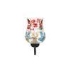 Leighton Black Glass Shade Floor Lamp