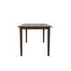 Monterey 6 Seater Dining Set with 1 Bench and 4 Chairs (Rubberwood, Dark Cappuccino Finish)