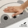 Luxe Home Canada Panda Bath Mat (40x60 cm) Grey