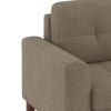 Verona Premium 1 Seater Fabric Sofa in Mist Brown Colour