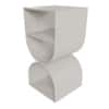 Nextstep D End Table White