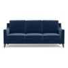 Abbey 3 Seater Fabric Sofa In Lapis Blue Colour