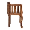 Puchu Solid Wood Arm Chair in Honey Oak Colour
