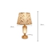 ELARE Table Lamp with Floral Printed Fabric Shade