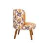 Easy Chair with Cushion in Golden Color